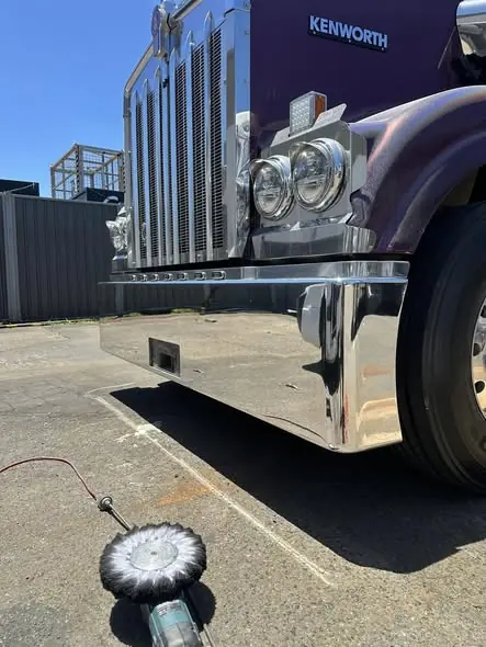 Truck polishing job by Star Metal Polishing, 19 Mar 2025