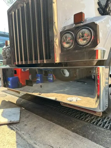 Truck polishing job by Star Metal Polishing, 20 May 2025